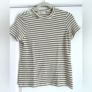 LNA Tee in Black & Gold Stripe